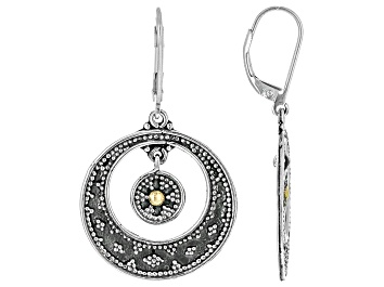 White Cubic Zirconia Rhodium Over Brass Hoops 15.00ctw