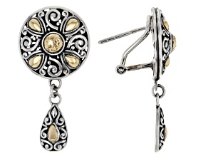 Sterling Silver & 18K Yellow Gold Accents Earrings