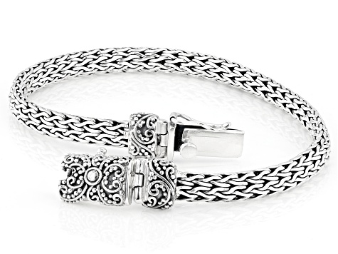 Sterling Silver Tulang Naga Bracelet 5mm - BAL748A | JTV