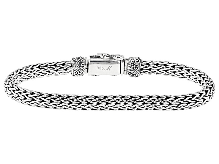 Sterling Silver Tulang Naga Bracelet 6mm - BAL748B | JTV