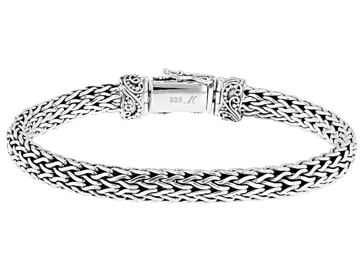 Sterling Silver Tulang Naga Bracelet 7mm - BAL748C | JTV