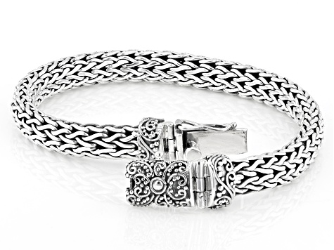 Sterling Silver Tulang Naga Bracelet 7mm