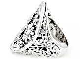 Angel Wing & Dragonfly Garden Motif Sterling Silver Ring