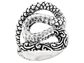 Sterling Silver Textured Snake Ring