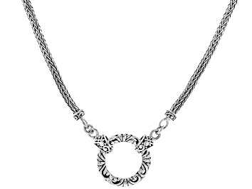 Picture of Sterling Silver 2.5mm Tulang Naga 18" Necklace With Enhancer Ring
