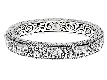 Picture of Sterling Silver Elephant Bangle
