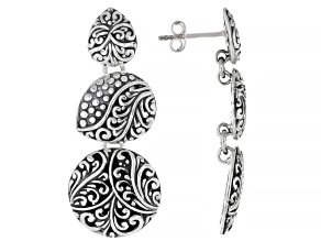 Sterling Silver Filigree Drop Earrings