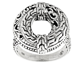 Sterling Silver Tulang Naga Circle Ring