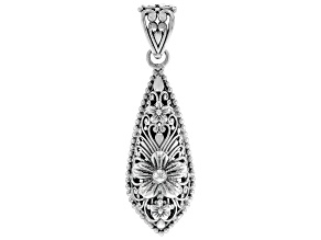 Sterling Silver Floral Pendant