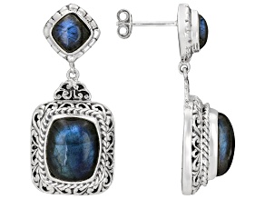 Artisan Collection of Bali™ 12x10 Labradorite Sterling Silver Earrings