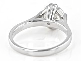 White Cubic Zirconia Rhodium Over Sterling Silver Ring 3.45ctw
