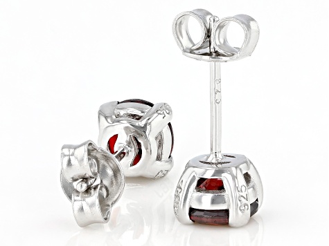 Red Cubic Zirconia Rhodium Over Sterling Silver Earrings 2.90ctw