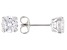 White Cubic Zirconia Rhodium Over Sterling Silver Earrings 2.91ctw