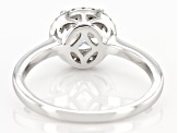 White Cubic Zirconia Rhodium Over Sterling Silver Ring 2.56ctw