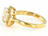 White Cubic Zirconia 18k Yellow Gold Over Sterling Silver Ring 3.63ctw