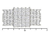 White Cubic Zirconia Rhodium Over Sterling Silver Ring 4.88ctw