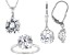 White Cubic Zirconia Rhodium Over Sterling Silver Jewelry Set 19.80ctw