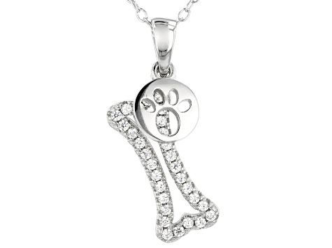White Cubic Zirconia Rhodium Over Sterling Silver Dog Bone Pendant With Chain 0 27ctw Bcb534 Jtv Com - Sterling Silver Dog Bone Pendant White Cubic Zirconia Rhodium Over Sterling Silver Dog Bone Pendant With Chain 0 27ctw Bcb534 Jtv Com - Sterling Silver Dog Bone Pendant