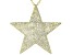 White Cubic Zirconia 18K Yellow Gold Over Sterling Silver Star Pendant With Chain 5.15ctw