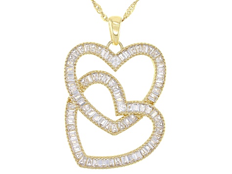 White Cubic Zirconia 18K Yellow Gold 