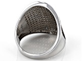 Champagne Cubic Zirconia Rhodium Over Sterling Silver Ring 2.28ctw