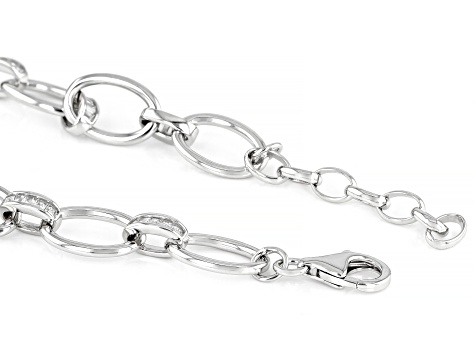 White Cubic Zirconia Rhodium Over Sterling Silver Bracelet 2.70ctw