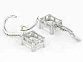White Cubic Zirconia Rhodium Over Sterling Silver Earrings 9.78ctw