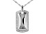 White Cubic Zirconia Rhodium Over Sterling Silver Pendant With Chain 0.34ctw