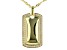 White Cubic Zirconia 18k Yellow Gold Over Sterling Silver Pendant With Chain 0.34ctw