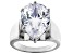 White Cubic Zirconia Platinum Over Sterling Silver Ring 12.51ctw