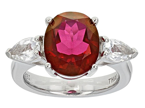 Pink, Peony™ Mystic Topaz® Sterling Silver Ring 4.31ctw - BCH027 | JTV.com