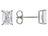 White Cubic Zirconia Rhodium Over Sterling Silver Ring And Earring Set 10.48ctw