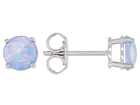 Opal Light Blue or Clear Crystal Stud Earrings – Love Leigh Gift Co.