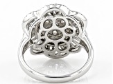 White Cubic Zirconia Rhodium Over Sterling Silver Ring 2.75ctw