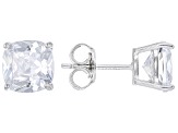 White Cubic Zirconia Rhodium Over Sterling Silver Ring And Earrings Set 13.14ctw