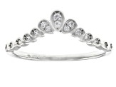 White Cubic Zirconia Rhodium Over Sterling Silver Ring Set 3.74ctw