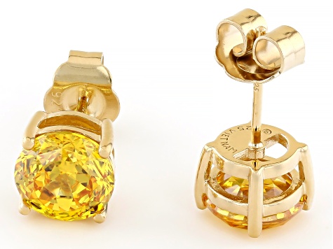 Yellow cubic zirconia earrings hotsell