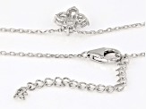 White Cubic Zirconia Rhodium Over Sterling Silver Necklace 1.62ctw