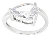White Cubic Zirconia Rhodium Plated Ring and Band Set 5.26ctw
