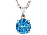 Blue Cubic Zirconia Rhodium Over Sterling Silver Jewelry Set 10.35ctw