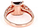 Blush And White Cubic Zirconia 18K Rose Gold Over Sterling Silver Ring 4.13ctw