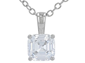 White Cubic Zirconia Platineve® Pendant 3.02ctw