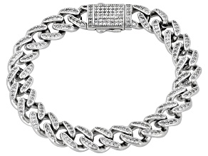 White Cubic Zirconia Rhodium Plated Bracelet 1.05ctw