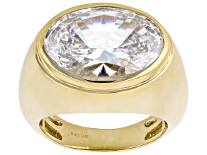 White Cubic Zirconia 18k Yellow Gold Plated Ring 16.45ctw