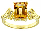 Yellow Citrine 18k Yellow Gold Over Sterling Silver Ring 1.94ctw