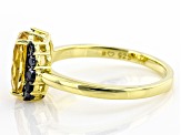 Yellow Citrine 18k Yellow Gold Over Sterling Silver Ring 2.06ctw