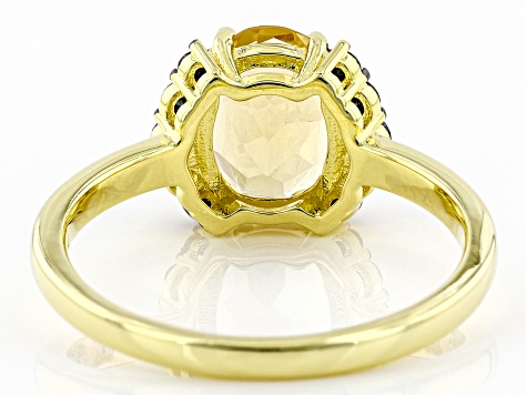 Yellow Citrine 18k Yellow Gold Over Sterling Silver Ring 2.06ctw