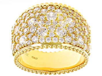 Picture of White Cubic Zirconia 18k Yellow Gold Over Sterling Silver Ring 2.55ctw