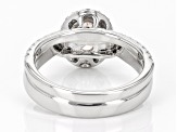 White Cubic Zirconia Platinum Over Sterling Silver Ring 3.55ctw