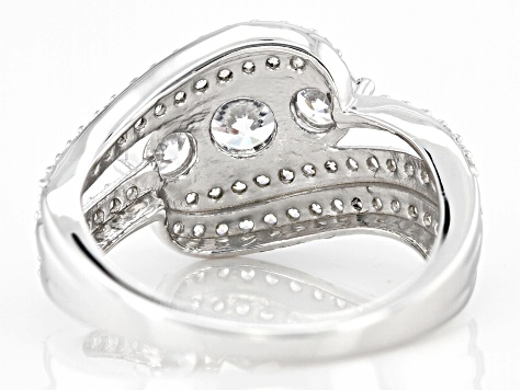 【TATIANA】SIMPLY 3mm SILVER RING★送料・関税込 Simply Silver 14mm Cubic Zirconia Silver Plated Ring Size 7